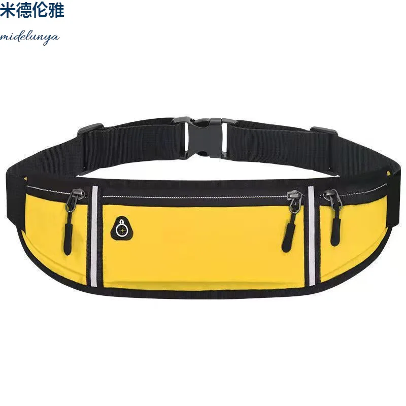 Outdoor sports bag, fitness men's and women's running waist bag, anti-theft mobile phone cosmetics bag, intimate sports cycli...