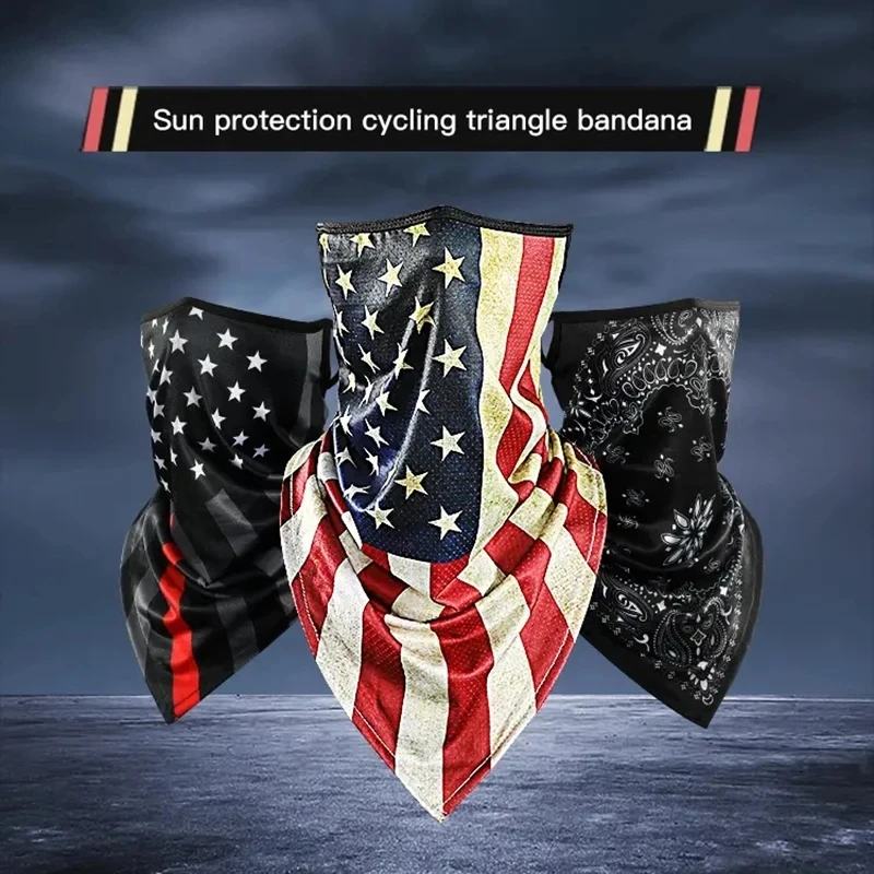 1pc Cooling Neck Gaiter Bandana for Outdoor Activities Breathable Quick-Drying Sun Protection Motorcycle Motorbike Riding Scarf