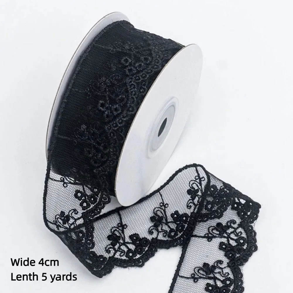 

DIY Jacquard Hollow Lace Ribbon Embroidery Handmade Edge Ribbon Sewing Tulle Fabric For Straw Hat Clothes