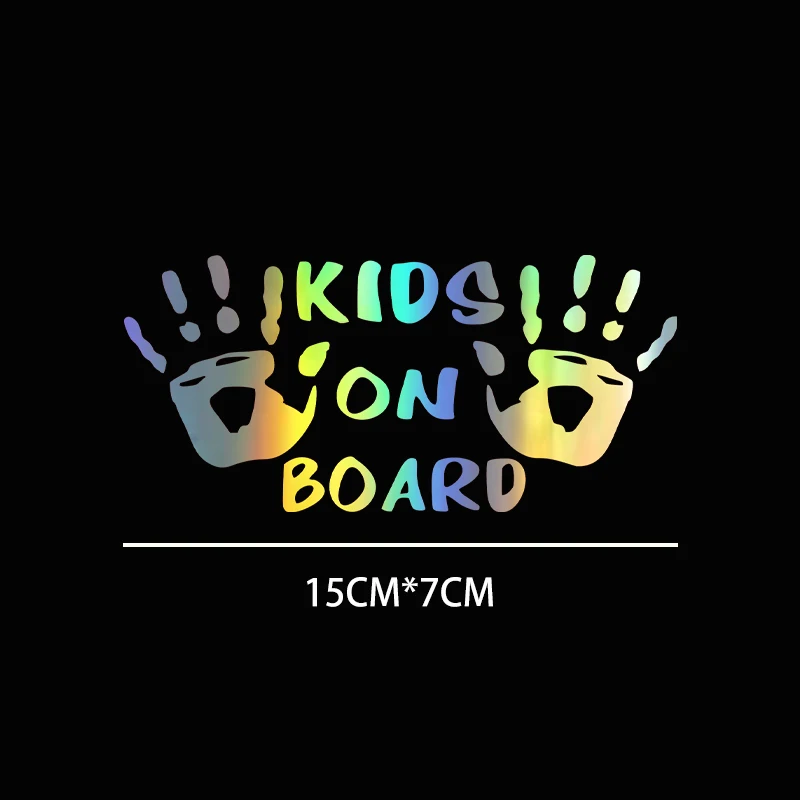 Car Window Stickers KIDS ON BOARD 3D Vinyl Decals Baby Safety Warning Auto Styling Motorcycle Decoration Accessories