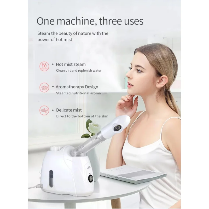 

Portable spa facial steamer cold hot ionic Face Vaporizer mist sprayer Humidifier