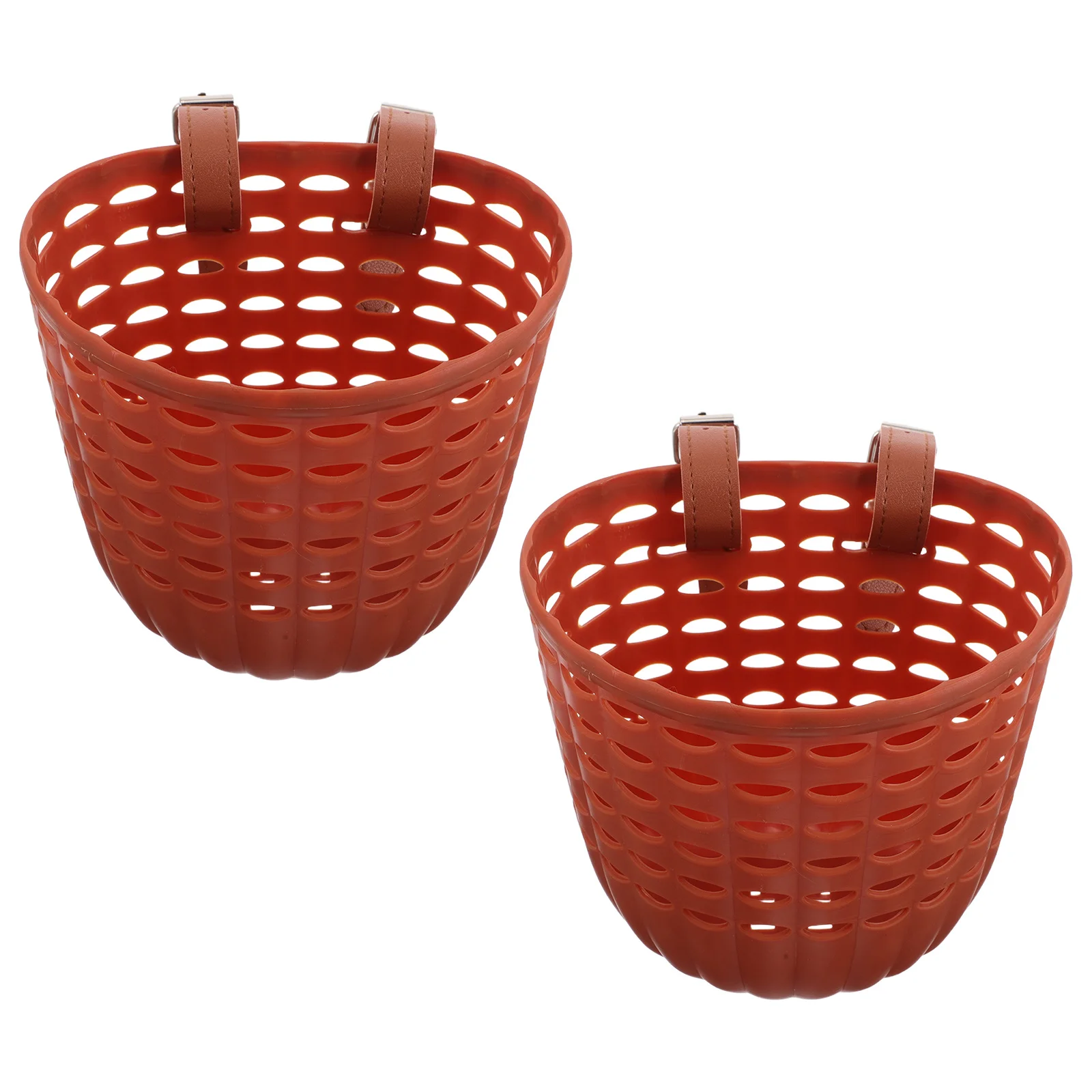 

2Pcs Kids Bike Basket Plastic Front Handlebar Basket for Children's Scooter Tricycle Balance Bike Outdoor Activity