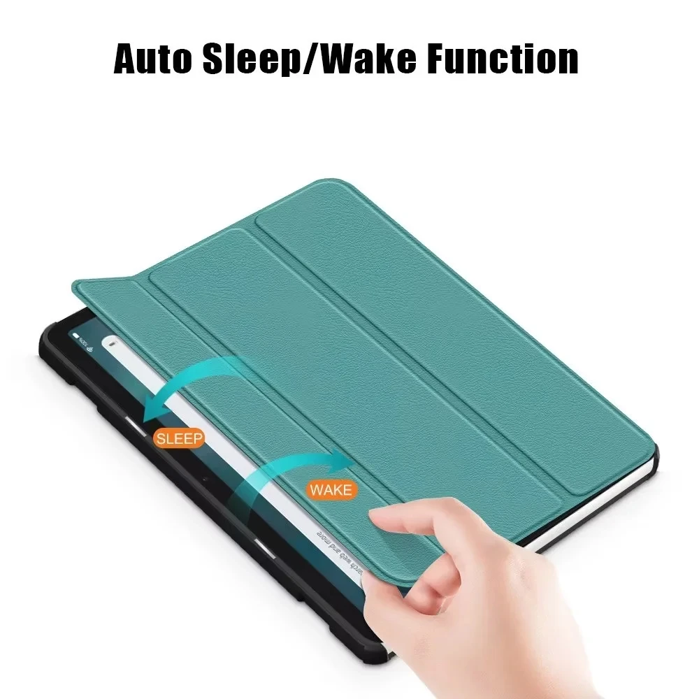 Case for Amazon Fire Max 11 2023 Tri-Folding Stand Smart Stand Leather Tablet Cover For Fire Max 11 inch Fire Max 11 Case Kids