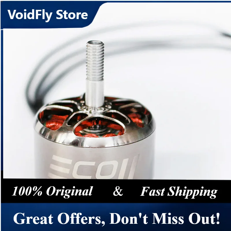 VoidFly 4pcs Emax ECOII 2812 930KV 1100KV Brushless Motor Outrunner Motor 3-6S for RC FPV Drone Racing