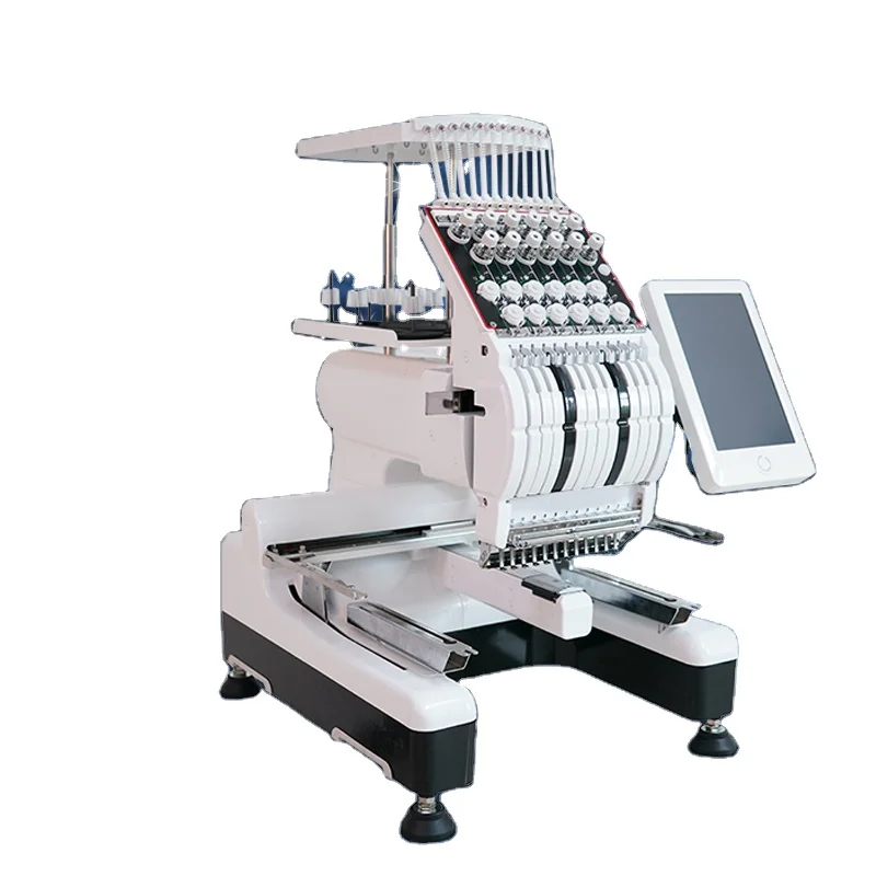 

Yonthin 12 Needles Single Head Home Used Computerized Embroidery Machines Prices For Varies Functions