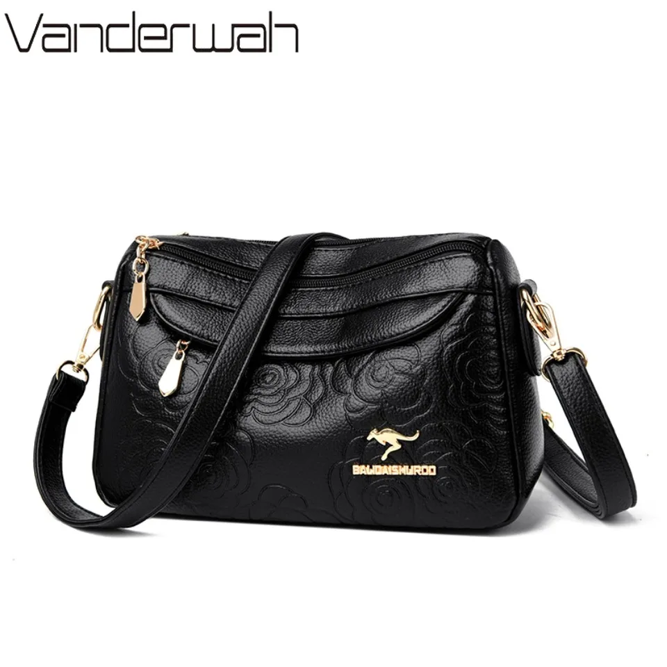 

Двухслойные роскошные дизайнерские женские сумки на плечо, сумки через плечо для женщин, высококачественные кошельки, сумки из мягкой кожи