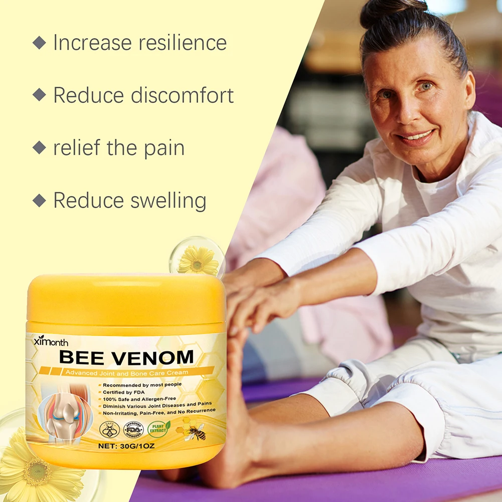 Bee-Venom Cream For Joint Care Joint Pain Treat Soothing Massage Cream For External Use