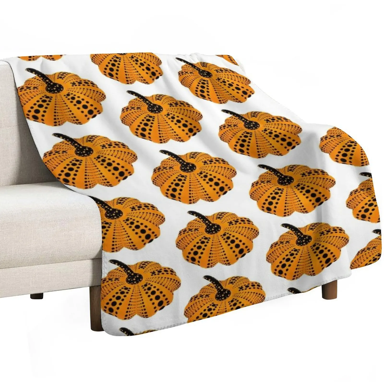 

Polka Dot Pumpkin Throw Blanket Decorative Throw Custom Comforter Luxury Thicken Blankets