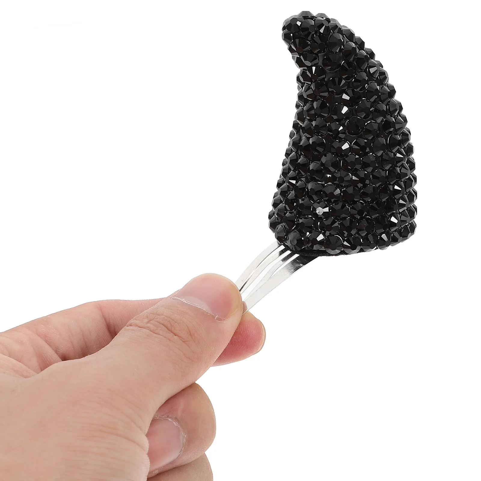 

Adult Hairpin Accessories for Girls Horns Black Stainless Steel Shape Clip Staff