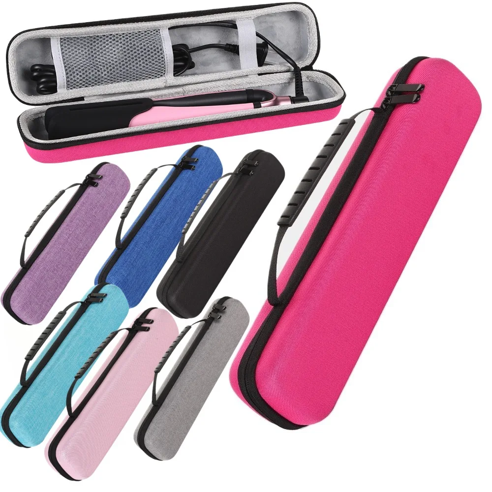 1Pcs Shockproof EVA Protective Storage Bag Hard Shell Portable Travel Case for Hair Straightener Curling Iron