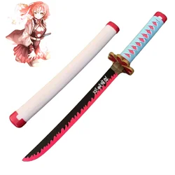 24inch Demon Slayer Role Play Kanroji Mitsuri Bamboo Assembled 60cm Katana Model Weapon Kimetsu no Yaiba Agatsuma Zenitsu Sword