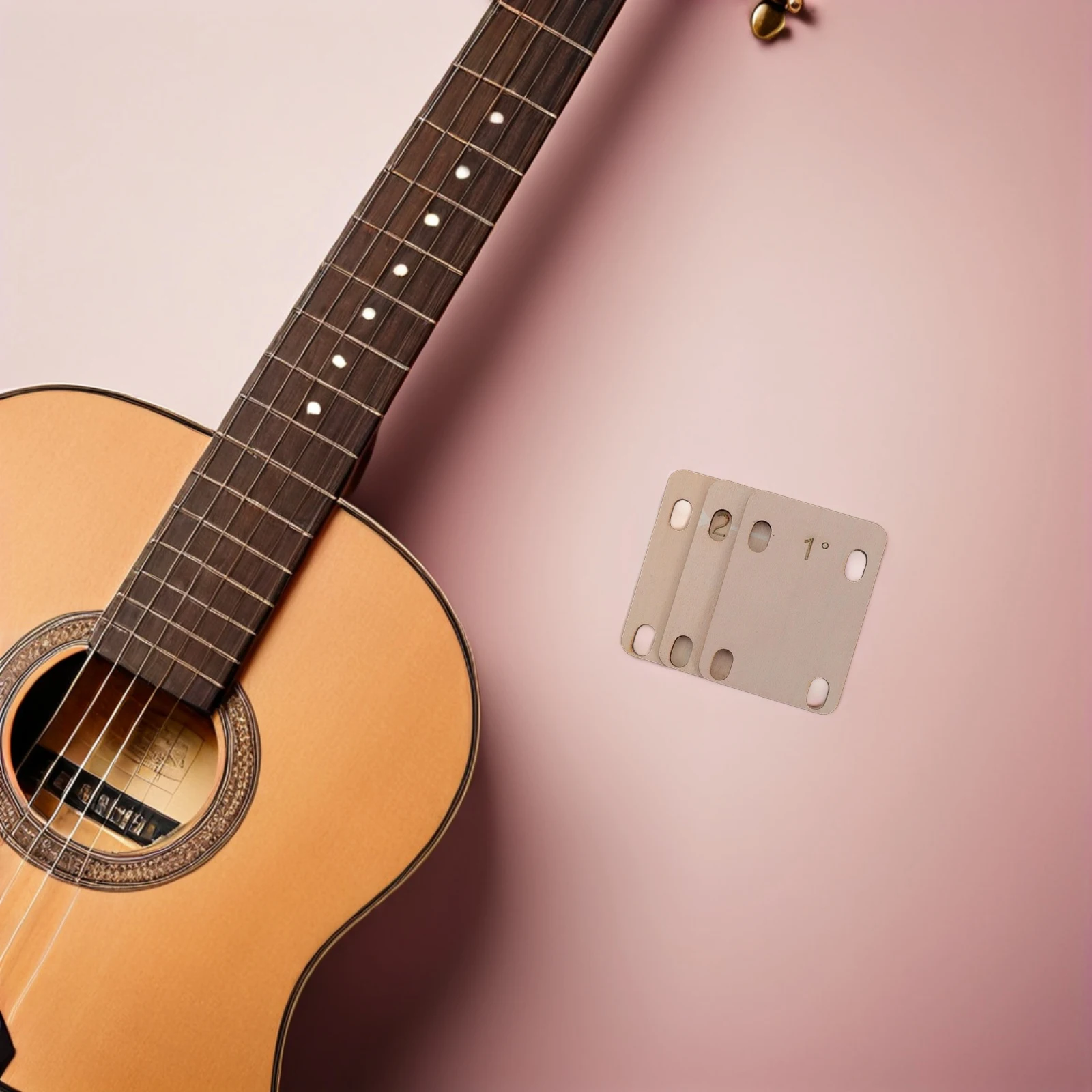 

3pcs Guitar Neck Shims Spacer Electric Acoustic Bass Wood Adjust Repair Parts Accessories Wooden Precision Playability