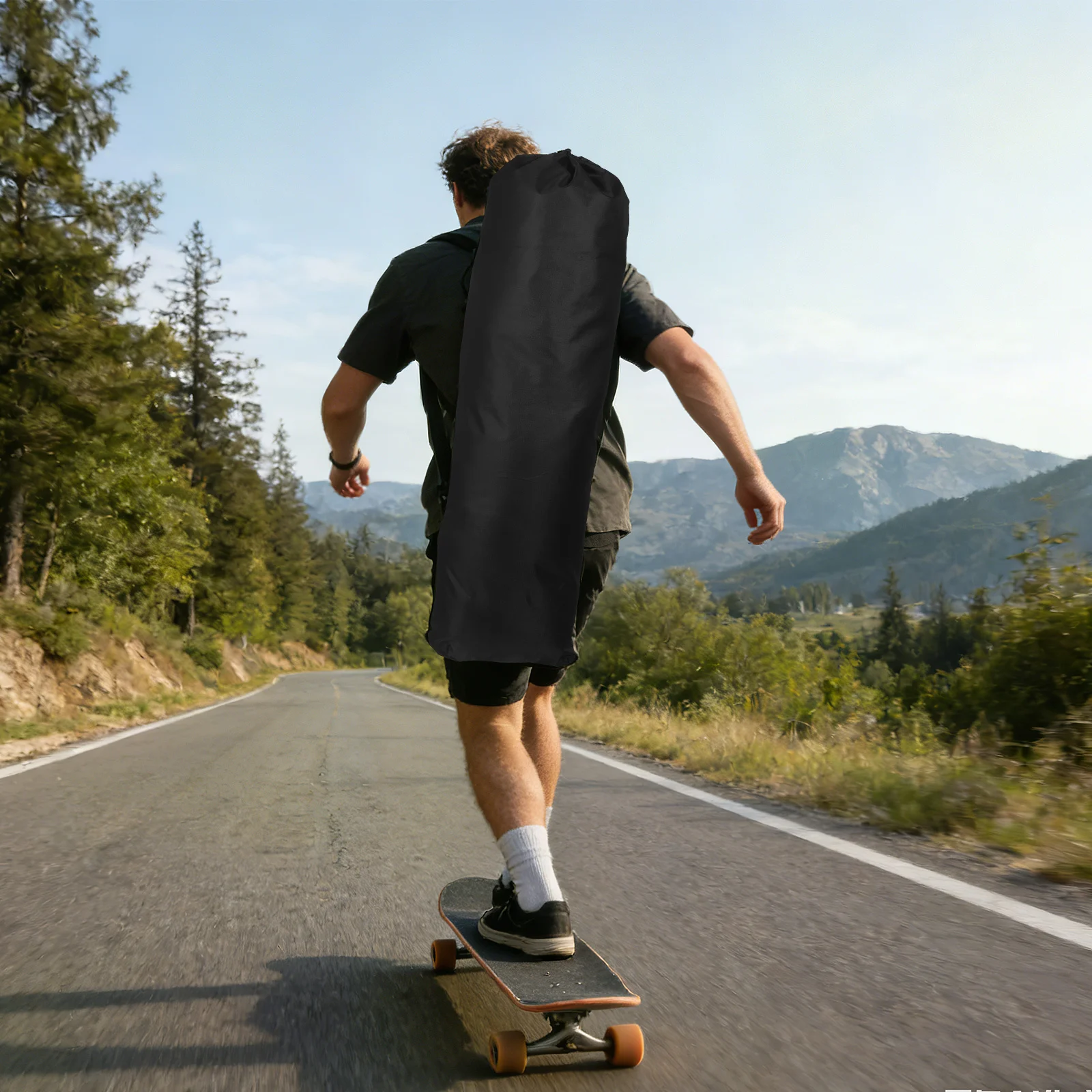 Skateboard-Tasche aus Oxford-Stoff, wasserdicht, geräumig, verstellbarer Schultergurt für Reisen, Camping, Paddleboard-Aufbewahrungsausrüstung