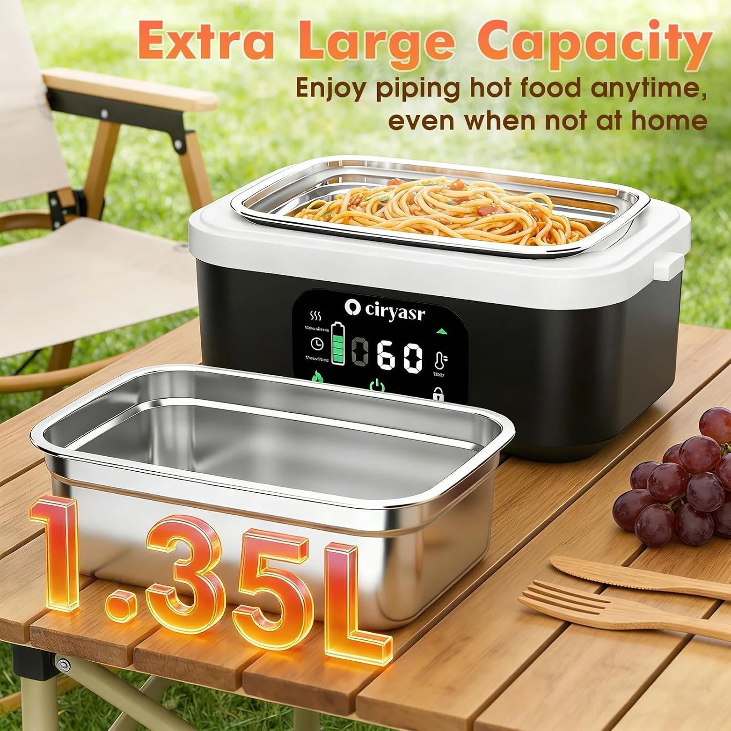 Powerful Electric Lunch Box, 1 - Camping Outdoor Cooking Table 评论和价格