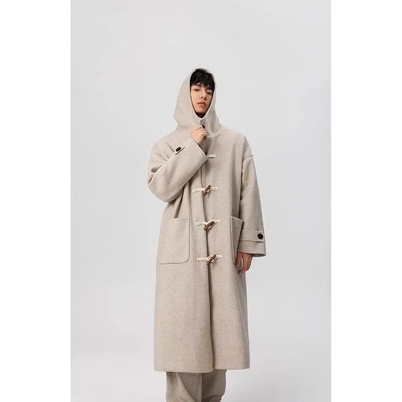

Wool Blend Coat Korean Popular Clothes Men Mans Comfortable Easy Pleasant Enjoyable Agreeable Nice Pleasing Satisfying Neutral