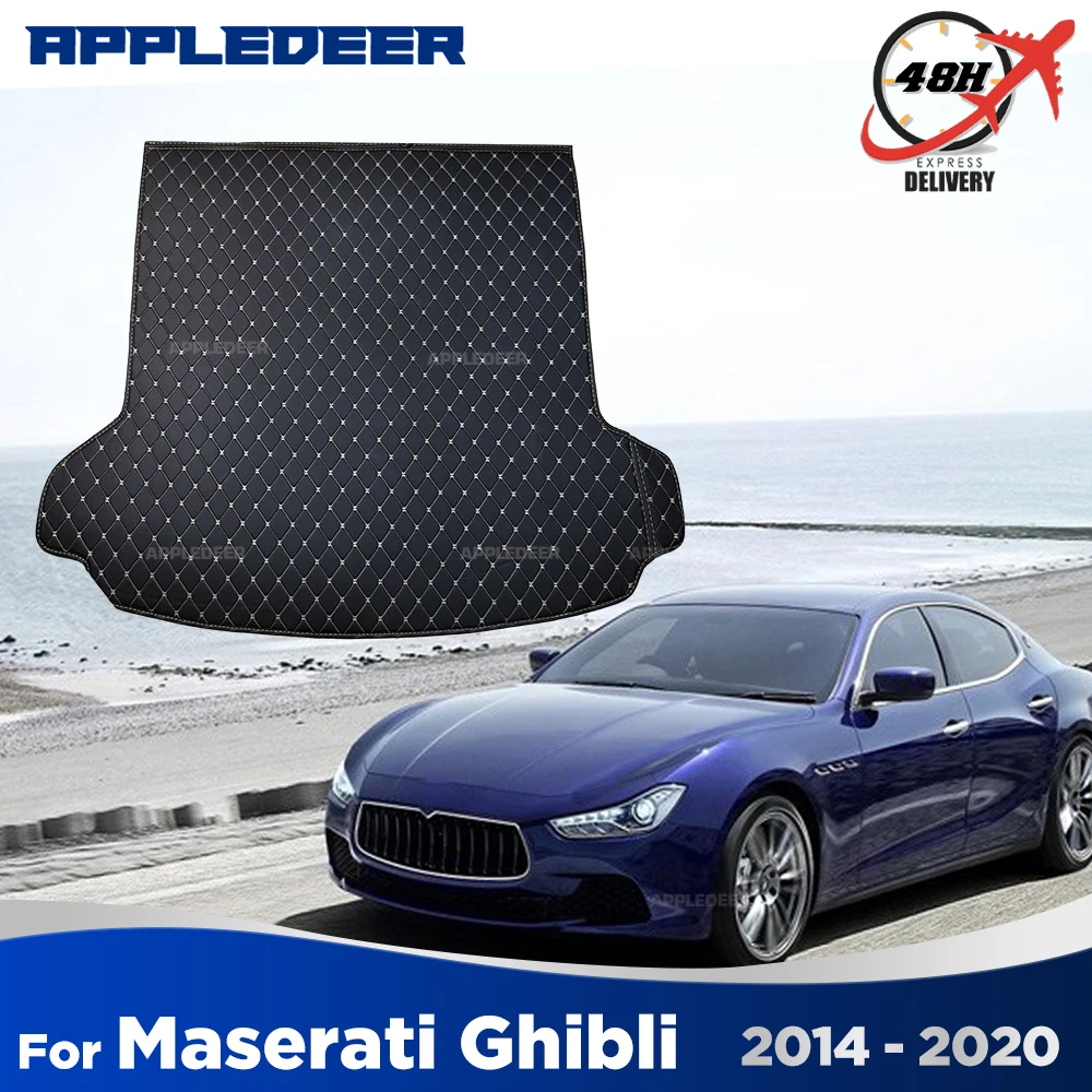 Tappetino bagagliaio auto per Maserati Ghibli 2014 2015 2016 2017 2018 2019 2020 cargo liner moquette accessori interni copertura