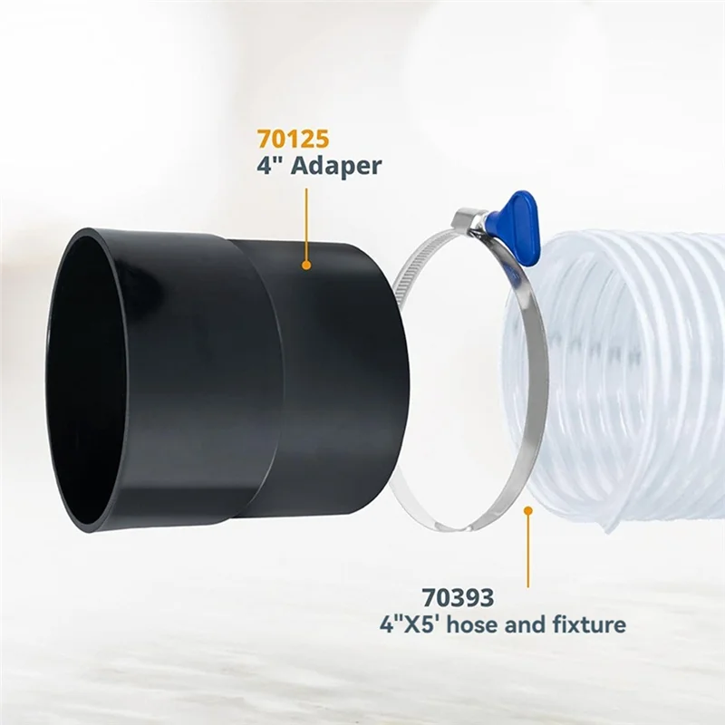 Переходник для трубного шланга Адаптер для сбора пыли Быстроразъемное соединение для фитингов для сбора пыли в мастерской-A77G