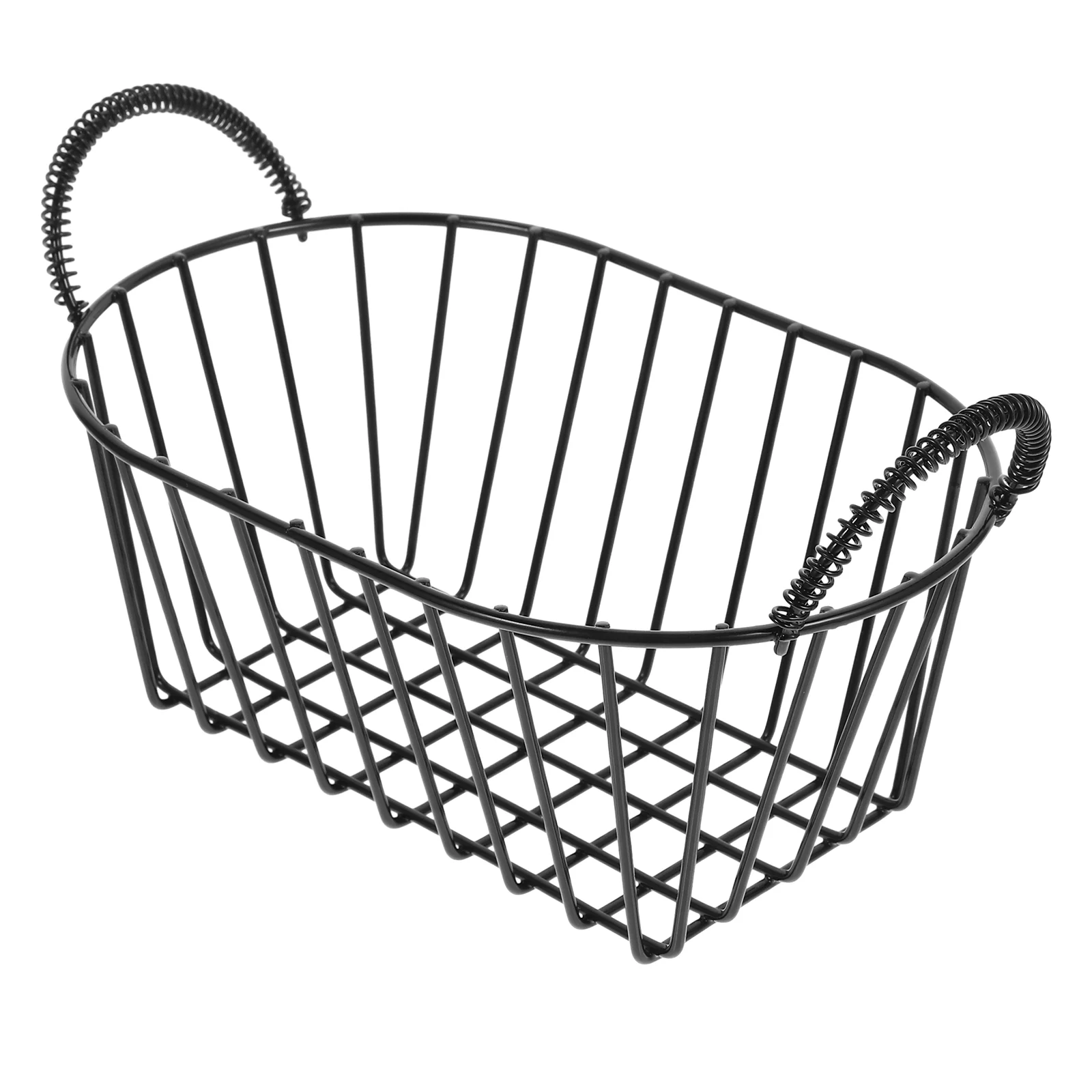 Fruit Holder for Kitchen Countertop Food Storage Basket Iron Snack Bread Binaural
