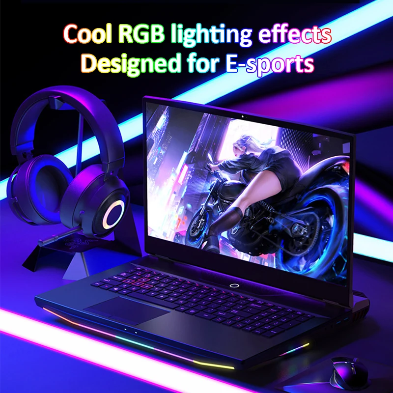 Imagem -04 - Laptop Gaming com Teclado Retroiluminado Rgb Computador Notebook Win10 173 Polegadas Ips I9-9900kf Gtx 1650 Gráficos Dedicados 4g pc Gamer 1920x1080