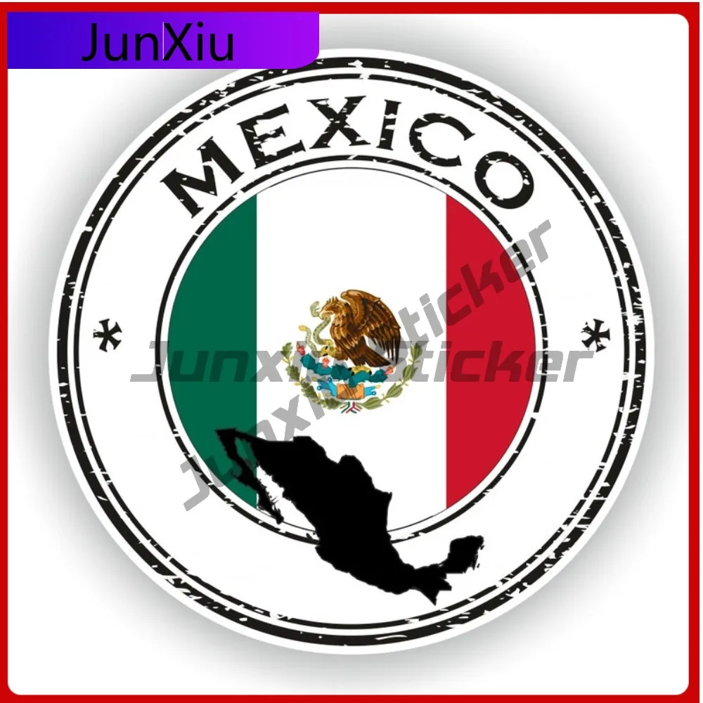 

Mexico Seal Round Flag Personality Auto Decor Designed For Use On Car Body Bumper And Windows