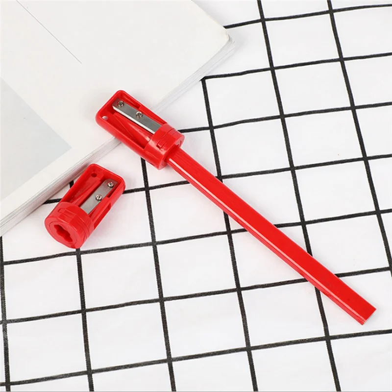 

【Hot Selling】15Pcs Octagonal Carpenter Pencil Sharpener Square Oval Carpenter Pen Manual Sharpener