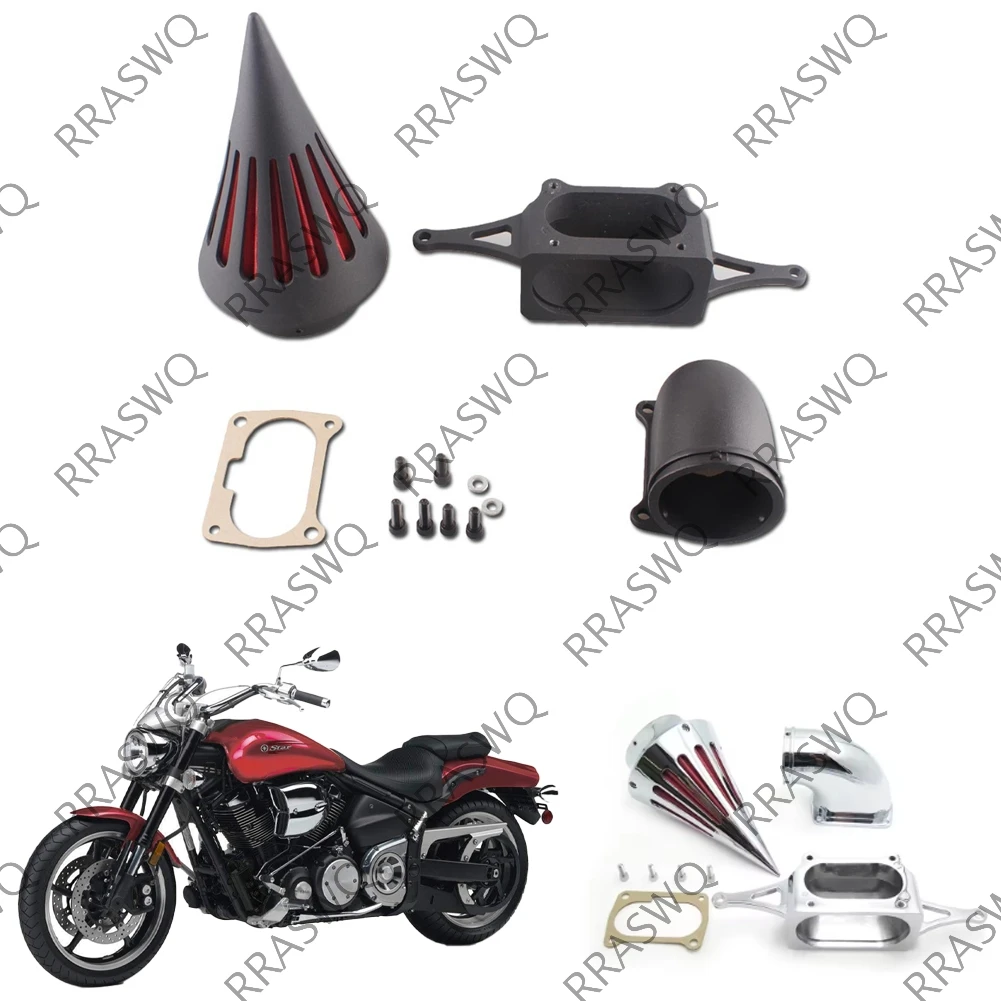 

Motorcycle Cone Spike Air Cleaner Intake Filter Kit Assembly For Yamaha Road Star Warrior / Roadstar Midnight Warrior 2002-2006
