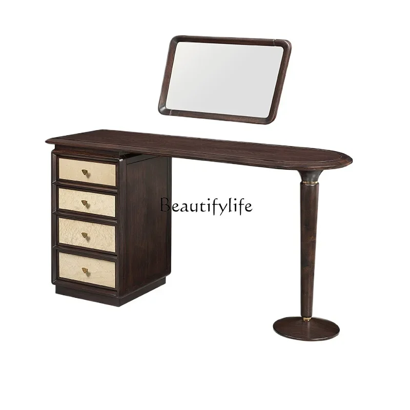 

ls 27Light luxury high-end new Chinese-style solid wood dressing table, bedroom, modern Ailiguyi Sumu desk