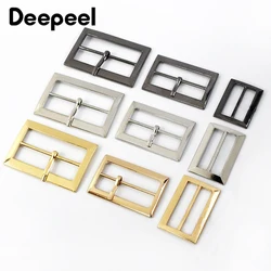 Deepeel 10Pcs 20-50mm Pin Belt Metal Buckles Bag Strap Adjustable Clasp Webbing Square Tri-Glide Slider Hook Garment Accessories