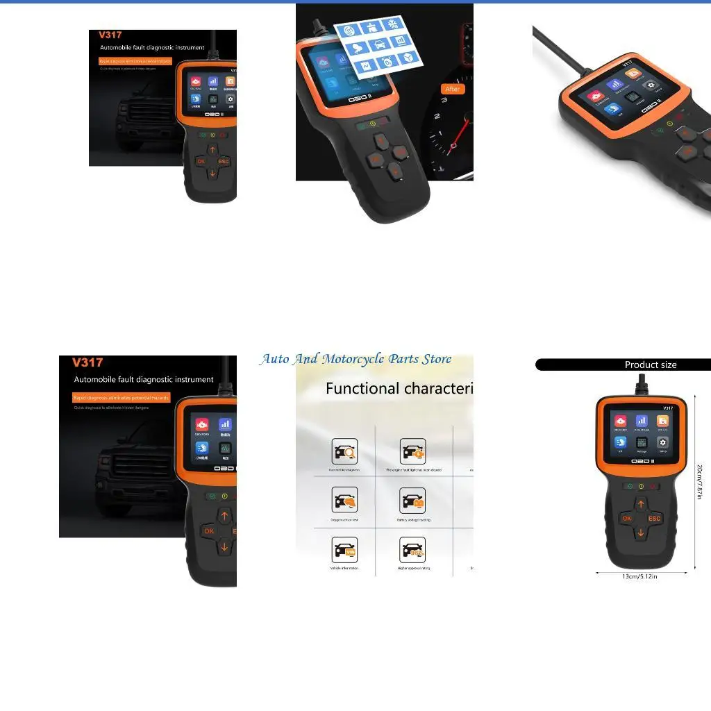 

P9FD obdii EOBD Диагностический инструмент в реальном времени Диагностика кода разлома двигателя Читатель кода