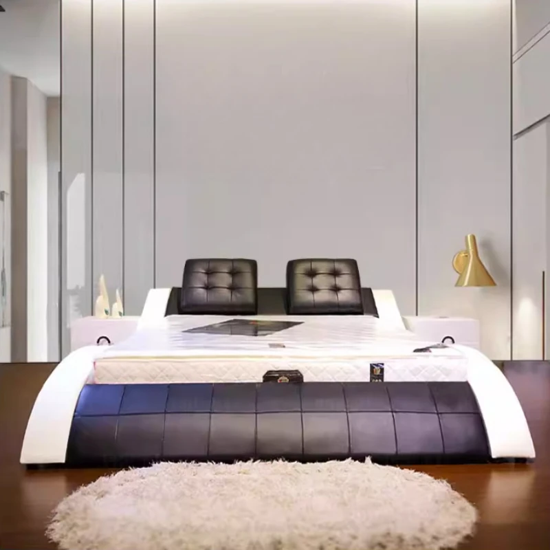 Modern Comforter Adult Double Bed Luxury Platform Full Size Bases Double Bed Living Room Bedframe Camas De Dormitorio Furniture