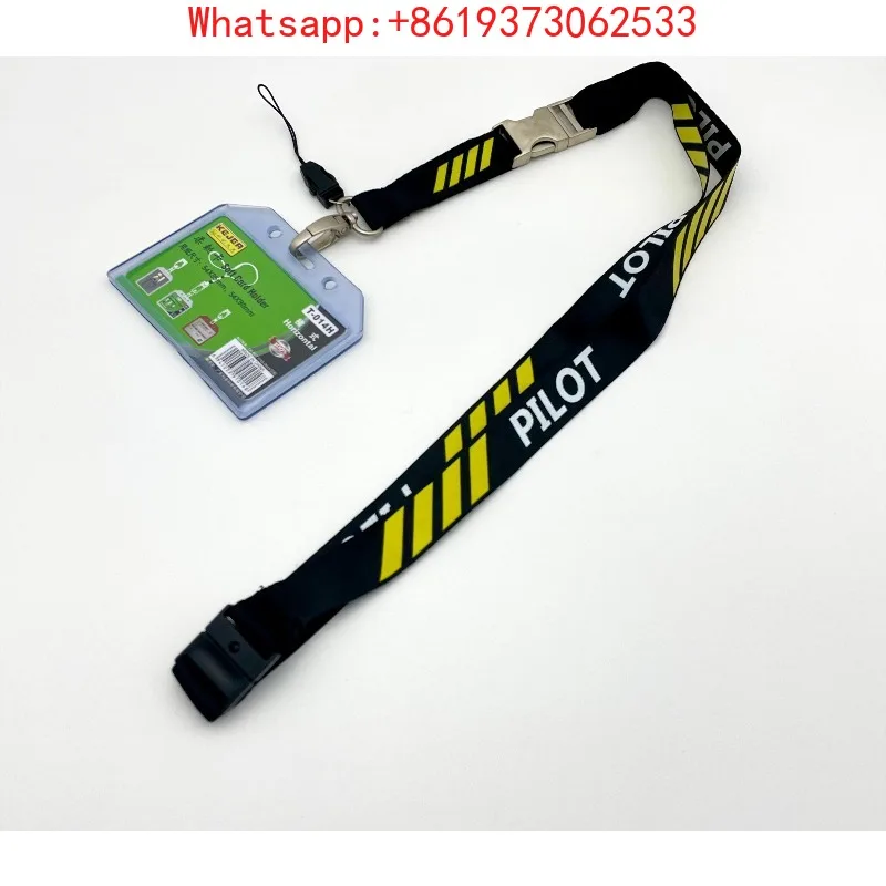 

Suitable for Pilot/Airbus/Boeing Easy Pull Buckle ID Cover Lanyard High Quality