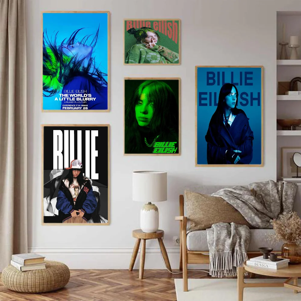 Famous Singer Billie Canvas Good Quality Prints And Posters Whitepaper Prints Posters Artwork Wall Decor