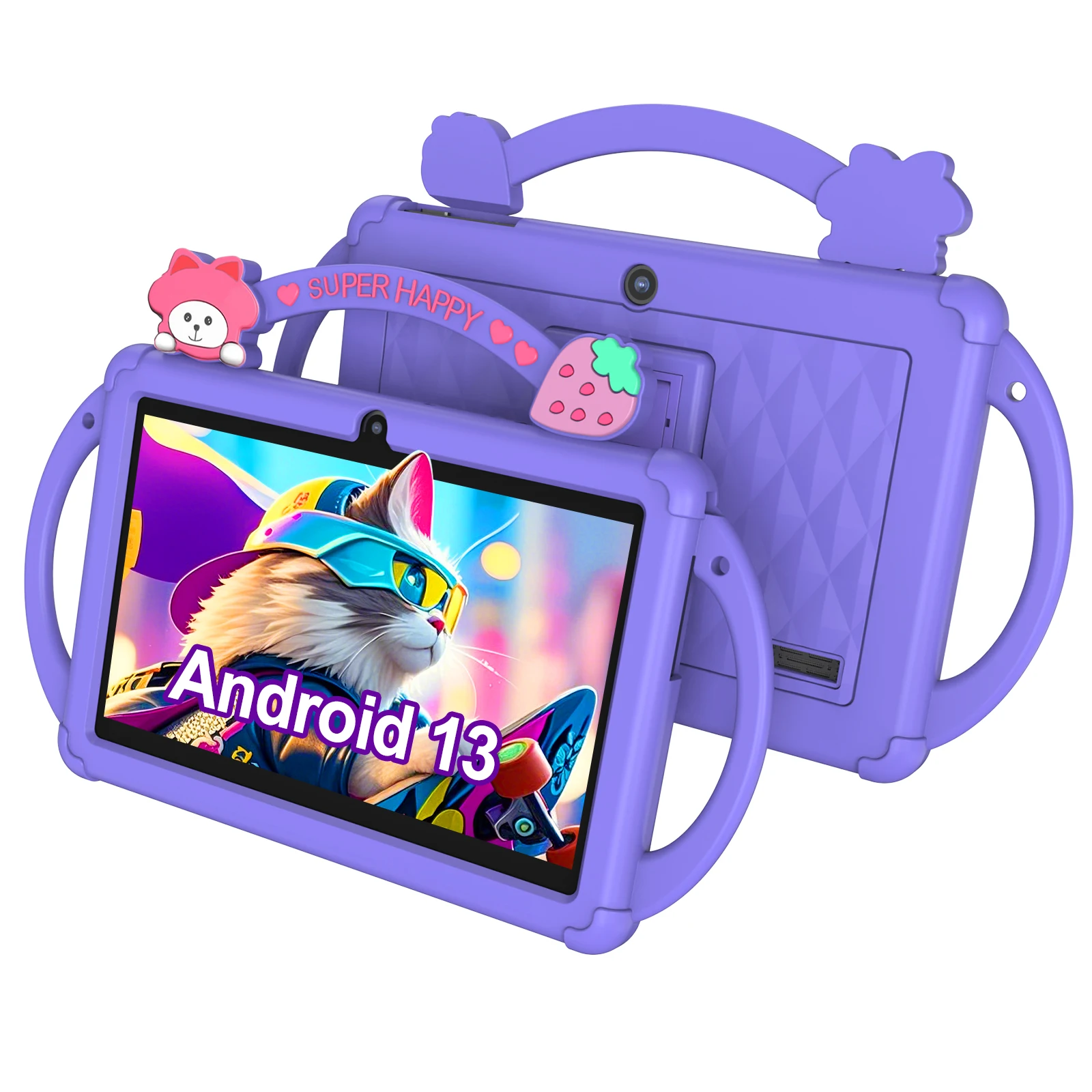 Tablet Android 13, tablet per bambini da 7 pollici, processore quad-core, tablet WiFi 5G, 4 GB (espansione 2G-memoria) RAM+32 GB ROM, spirito