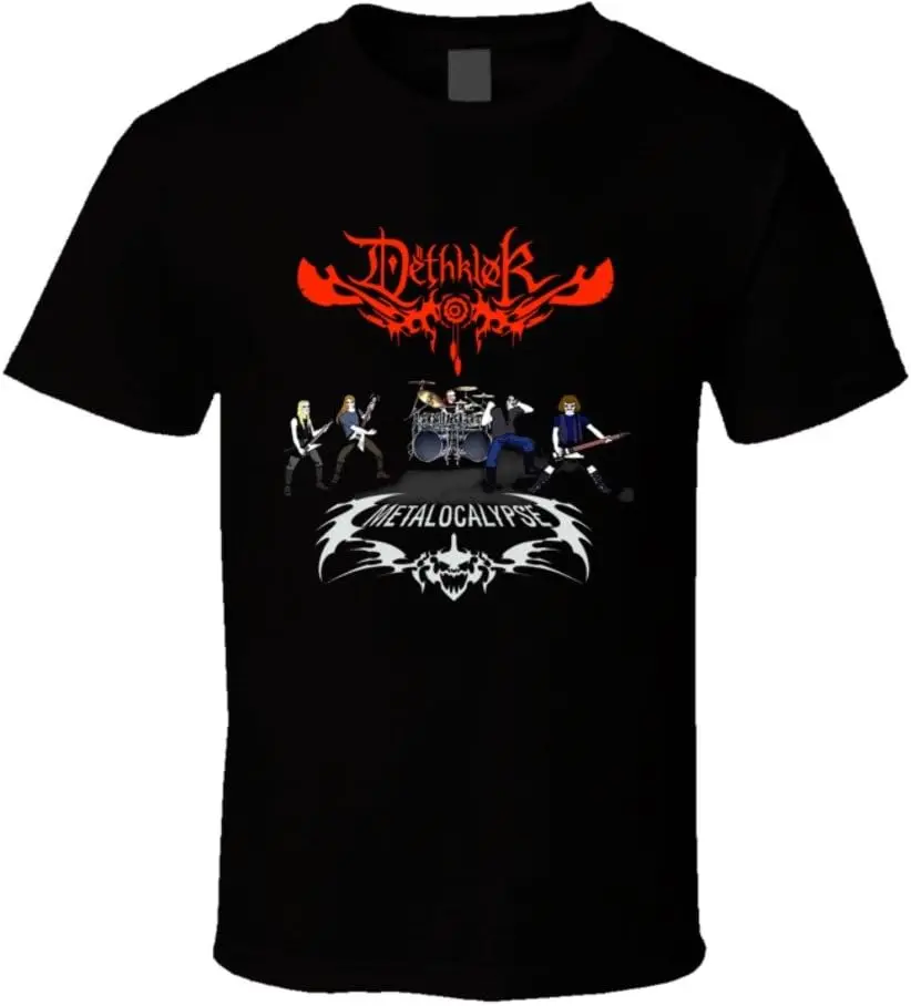 Metalocalypse Dethklok Tees Y2K tops Unisex Summer Short Sleeve