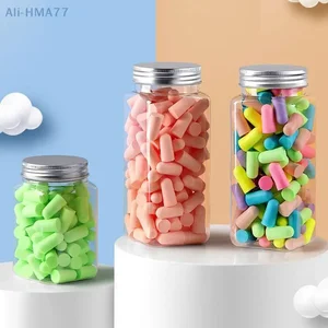 24/60/120pcs Bullet Type Memory Cotton Earplugs Anti-Noise Abatement Sleeping Sound Insulation sleep Noise Prevention Ear Plug