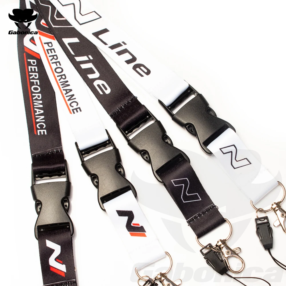 Lanyard for Car Key Ring Neck Straps car keychain For Hyundai N Performance Creta Azera Eon Kauai i10 i20 i30 Fastback i40 ix35