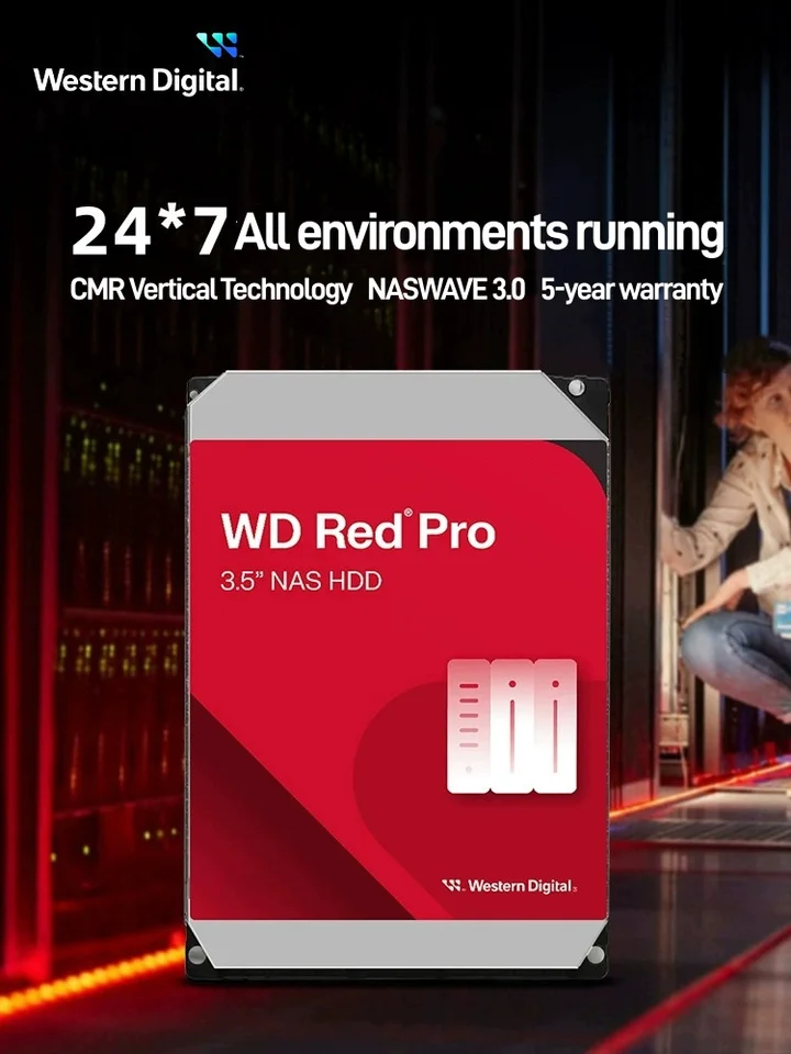 オリジナル新品 WD Red Pro 16TB NAS HDD 内蔵ハードドライブディスク