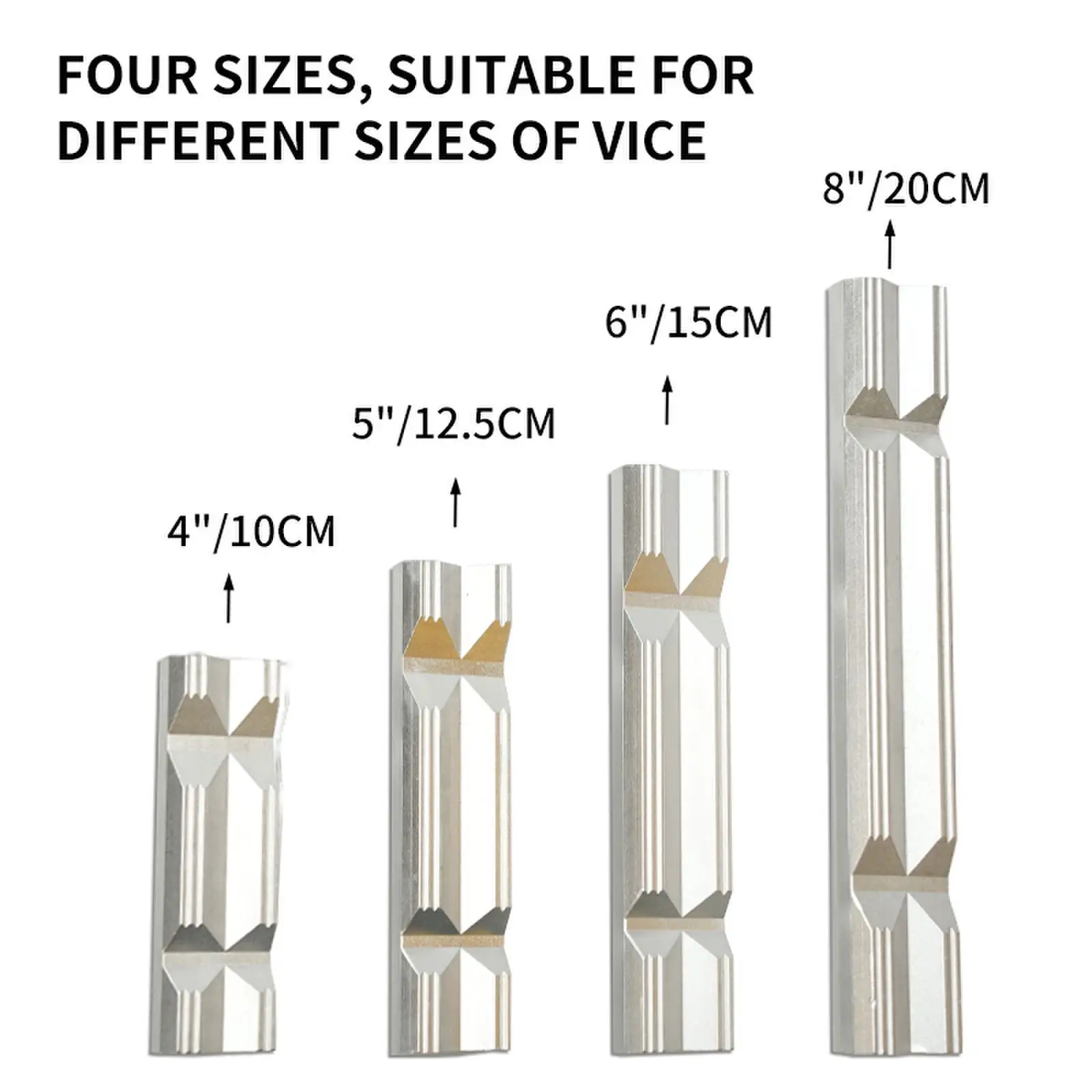 ALLSOME 2 pcsfise ganasce morsa di fresatura morsetti a ganasce morsa da banco magnetica strumenti per presa raccordo meccanico per tubi protezione