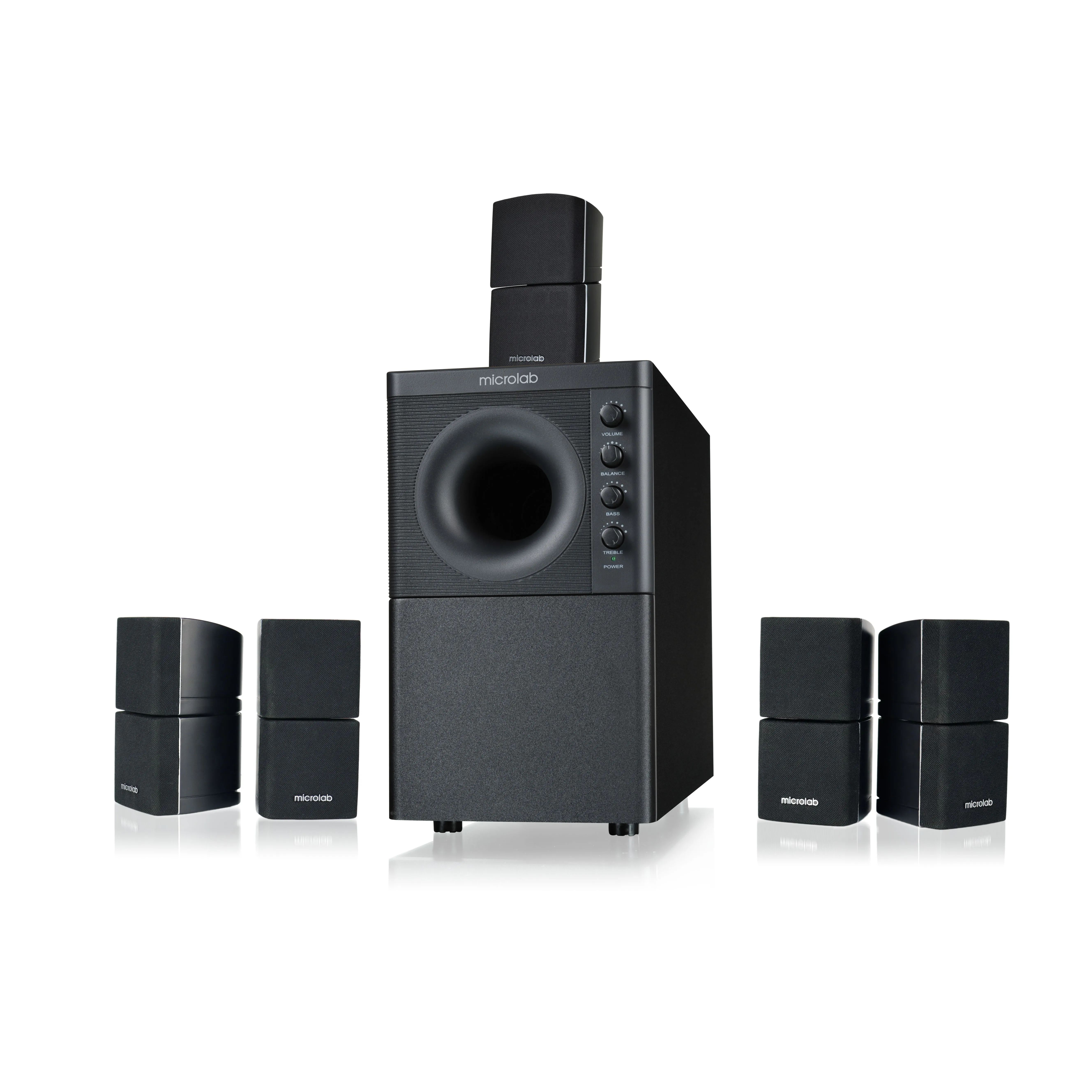 Microlab 5.1 home theatre system Blue tooth Speakers music system-  X3BT 5.1