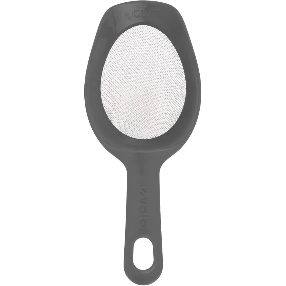 Mesh Sieve for Flour Dusting - Easy Scoop & Sit, Dishwasher Safe, Ideal for Powdered Sugar and Coating
