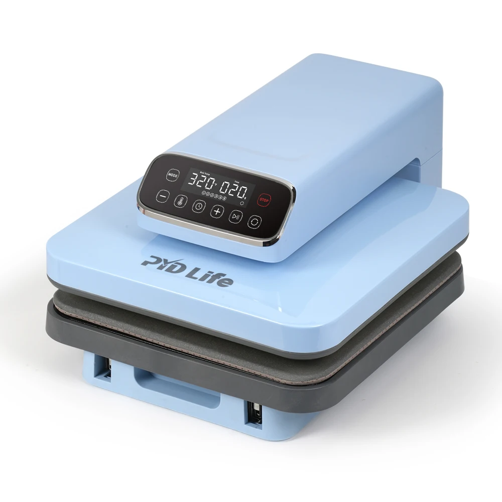 PYD Life آلة ضغط الحرارة الأوتوماتيكية القابلة للتعديل DTF لطباعة نقل الملابس والقمصان