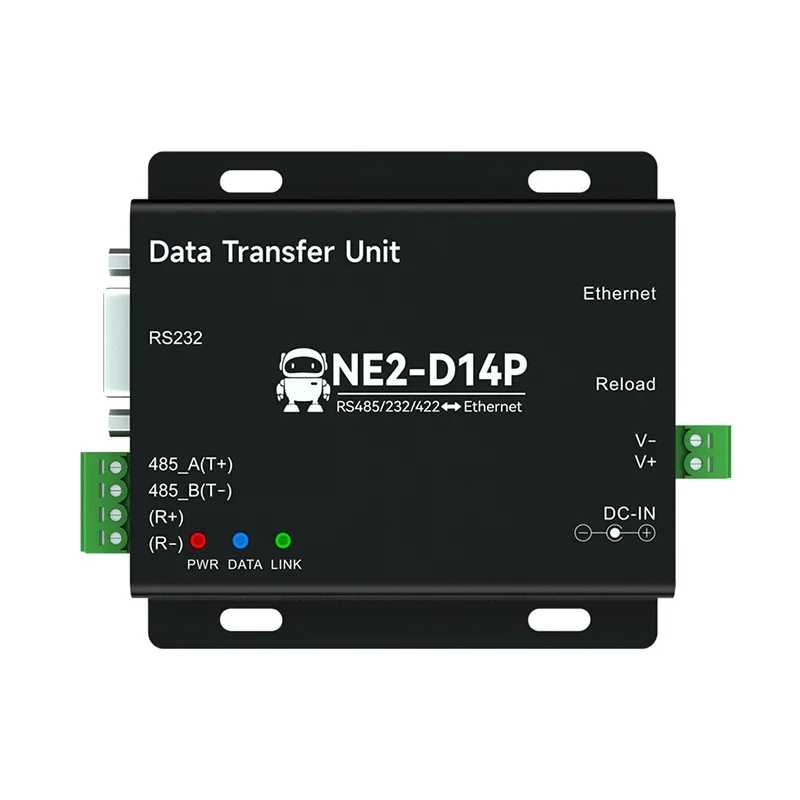 RS485/RS232/RS422 do serwera szeregowego Ethernet DC8-28V Modbus TCP RTU MQTT CDEBYTE NE2-D14P AT Zakończenie zasilania i izolacja sygnału — zdjęcie 2