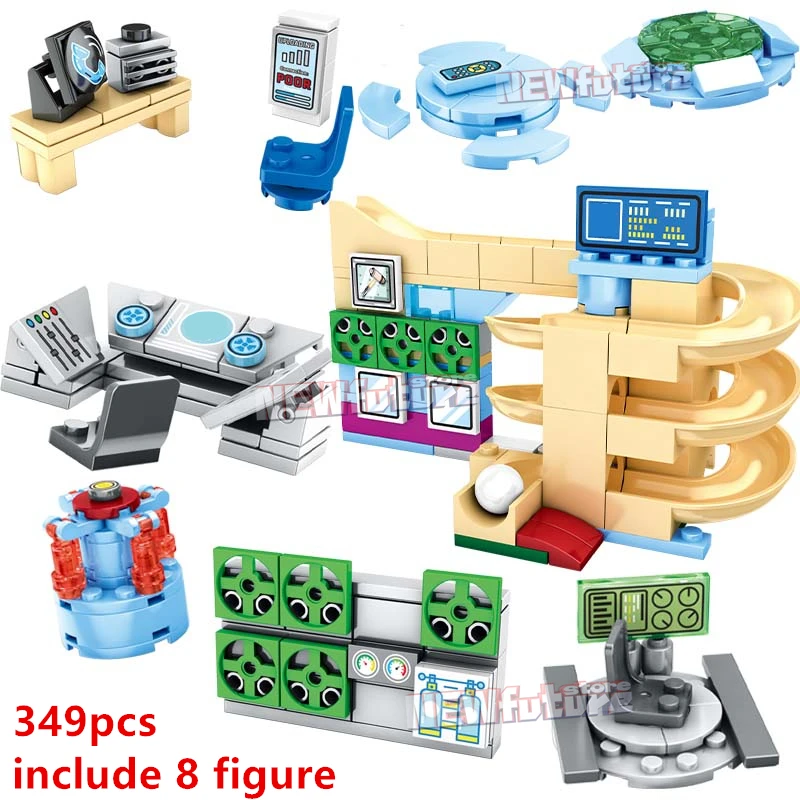 2023 NEW Base Laboratorys Rockets Crewmates Electricals Building Blocks Classic Model Bricks For Boys Toys Children Kid Kits Set