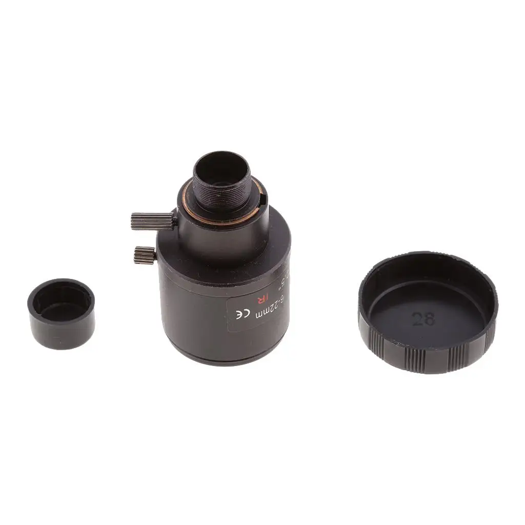 6-22mm Varifocal IR Camera Zoom Board Lens Alloy Material Mini Lens for CCTV Image Monitoring