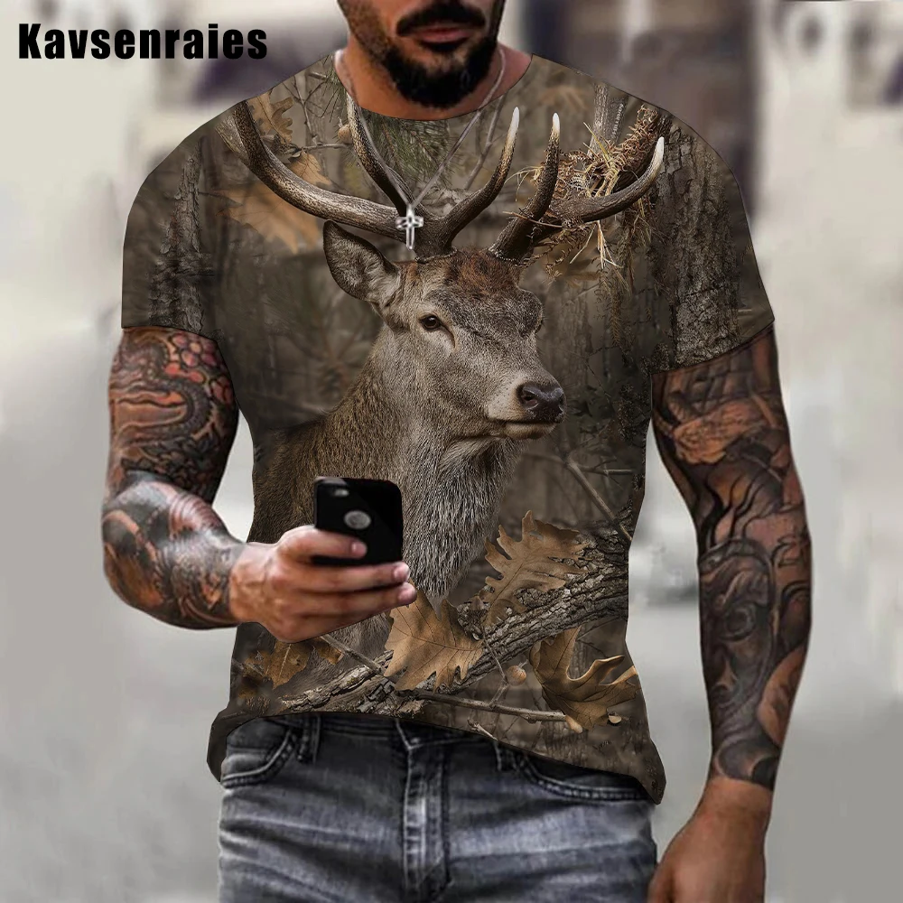 New Summer Camouflage Hunting Animals Wild Pigeon 3D T-shirt Fashion Casual Oversized Men\'s T Shirt Women\'s Short Sleeve Tops