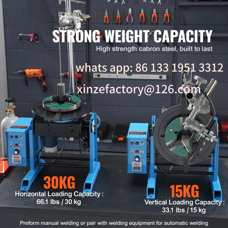 

CustomizableWelding Positioning Turntable Table 1-12RPM Welding Torch Stand Holde SucceBuy Rotary Welding Positioner 30KG 0-90°
