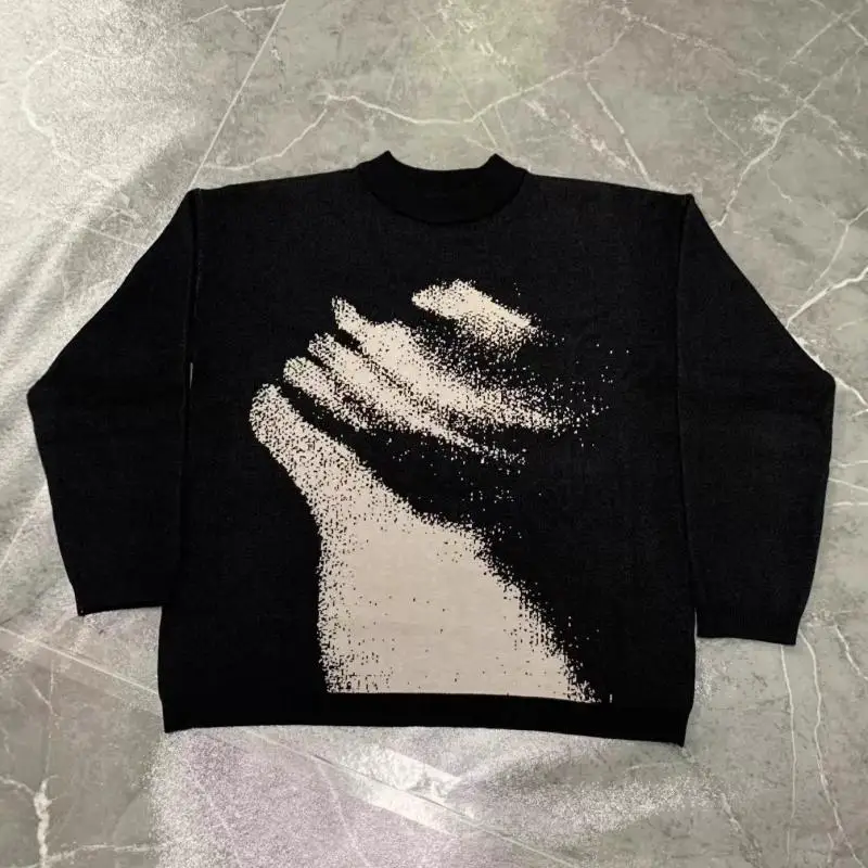 Autumn and winter new style long-sleeved round-neck sweater, loose and casual, warm, men's and women's tops