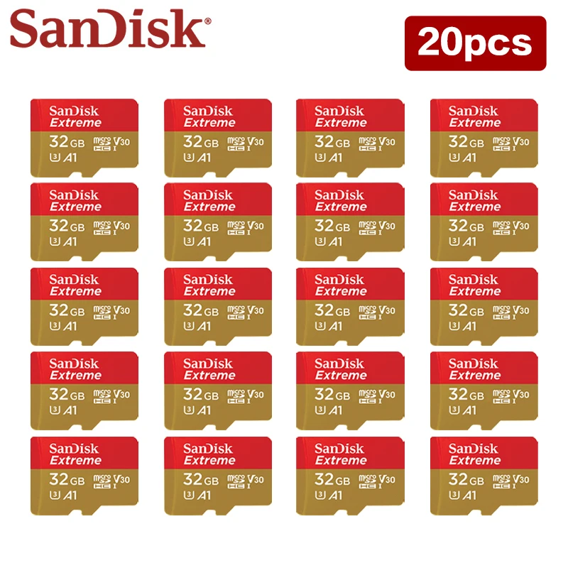 Tarjeta Micro SD SanDisk A2 memoria Flash extrema 32GB 64GB 128GB 256GB tarjeta TF venta al por mayor U3 V30 SDXC Mini tarjeta SD para teléfono tableta