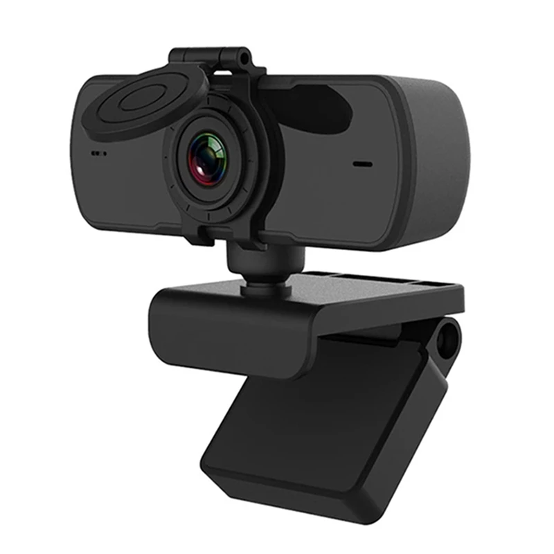 1 PCS Webcam With Microphone 360Degree Adjustment USB Plastic Full HD 2K For Computer Digital Webcam PC Autofocus Web