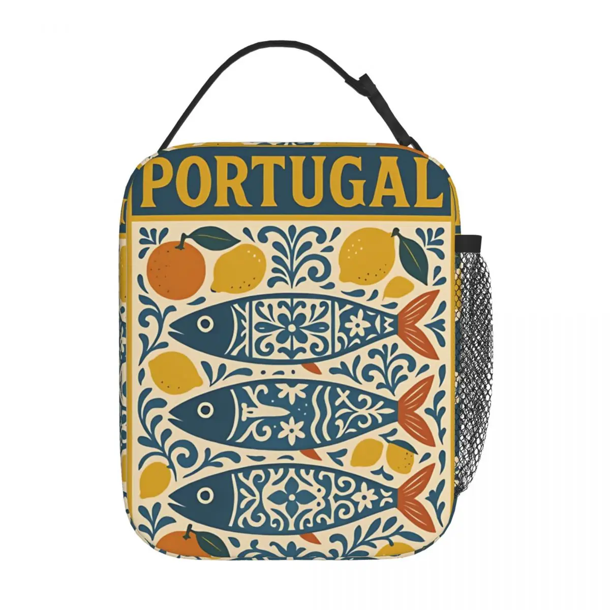 Sardines Lisbon Portugal Insulated Lunch Bags High Capacity Lunch Container Thermal Bag Lunch Box Tote Office Outdoor Men Women